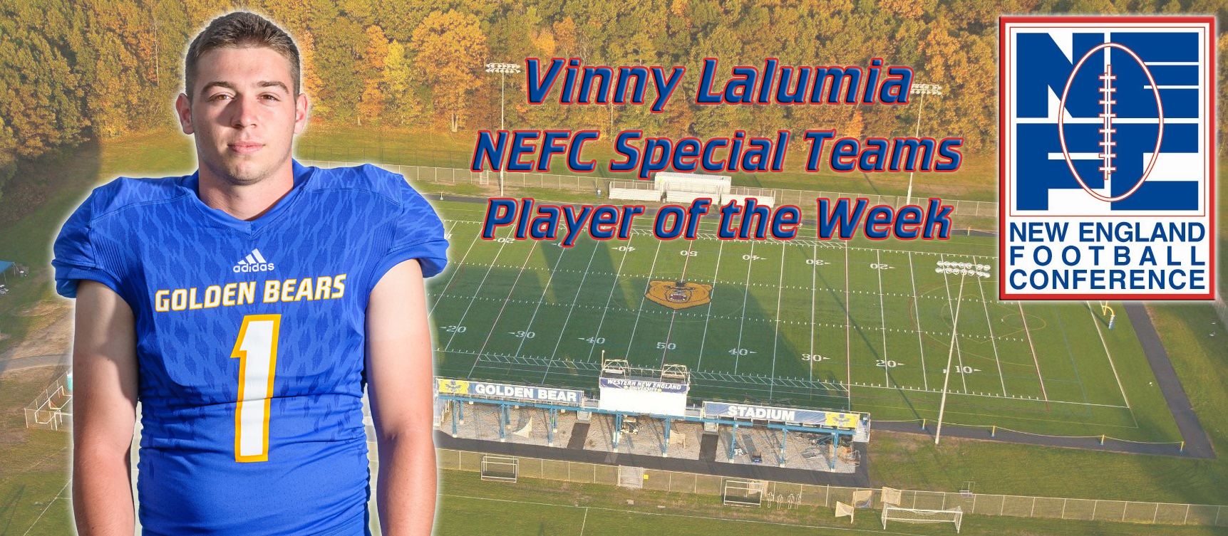 Vinny Lalumia Named NEFC Special Teams Player of the Week
