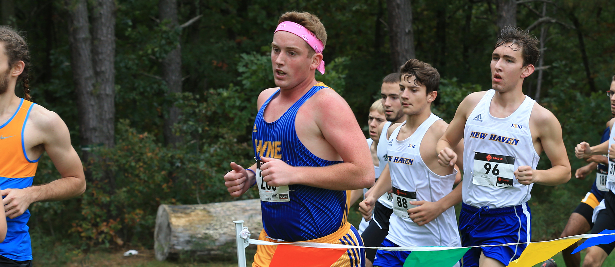Senior Adrian Barber was Western New England's top finisher at the CCC Championship on Saturday, as the Golden Bears placed eighth (Photo by Doug Steinbock).