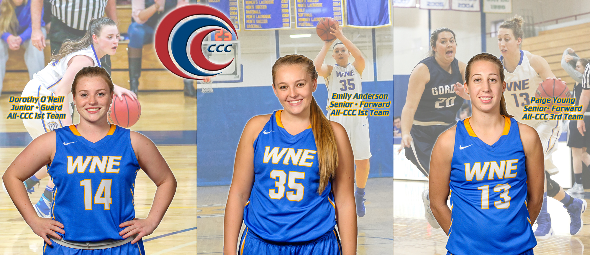 Anderson, O’Neill & Young Earn All-CCC Honors