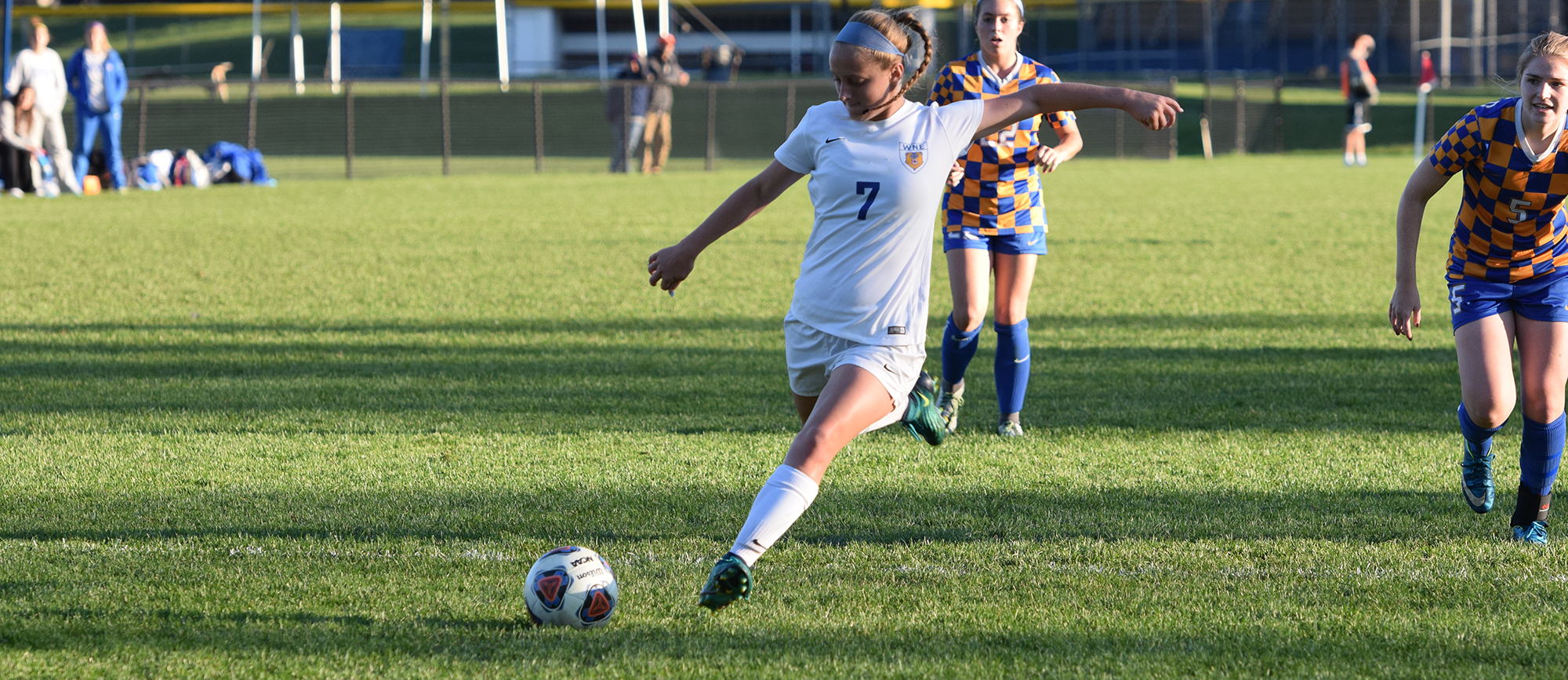 Sophomore Kaeli Serafino's first career goal was the difference in Western New England's 1-0 victory at Curry on Friday night.