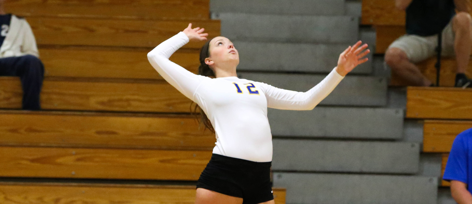 Junior Ashley Matthews totaled 11 kills and 11 digs as Western New England fell to Rivier and Vassar on Sunday at the Kean University Invitational.