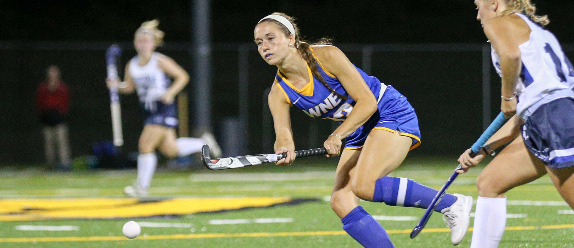 Jackie Clark recorded two goals and one assist as Western New England defeated Gordon 4-0 on Tuesday. (Photo by Chris Marion)