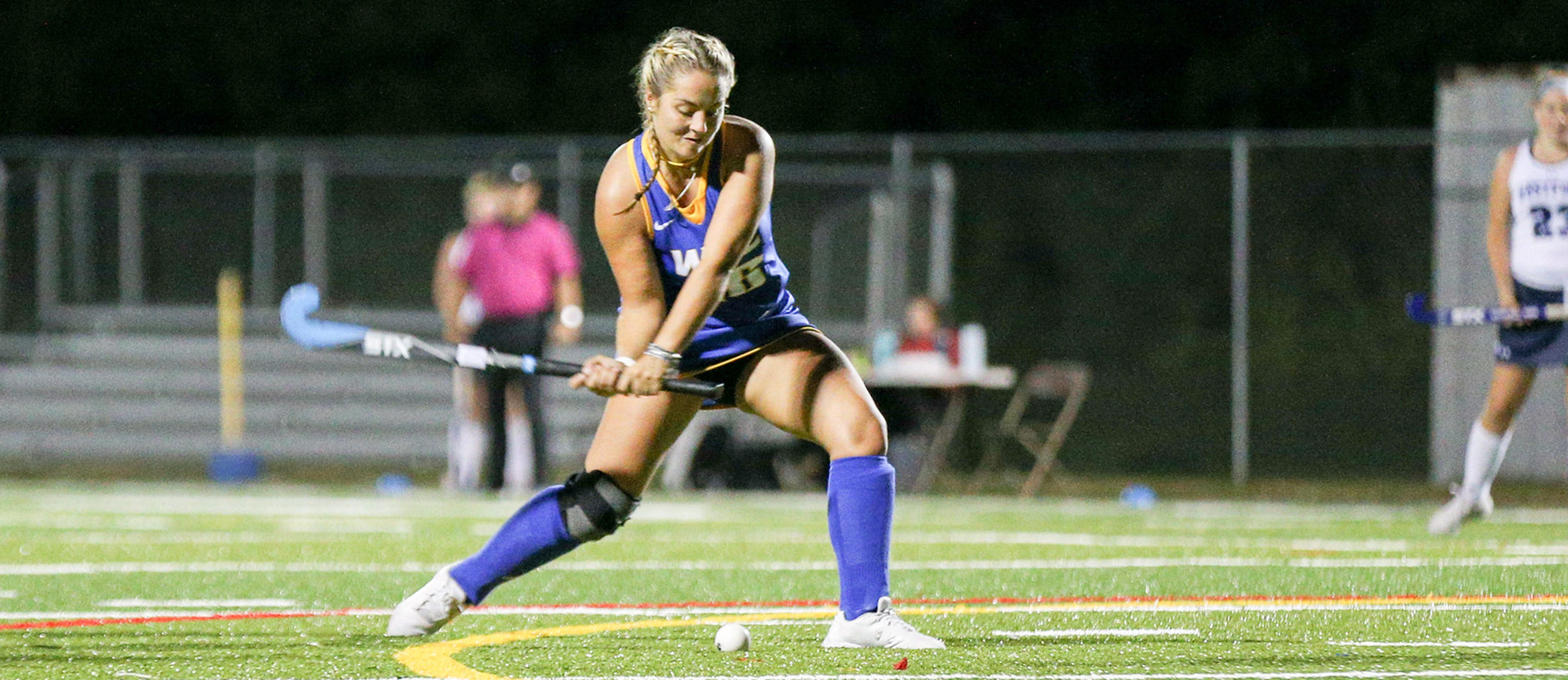 Ali Martin scored her first goal of the season in Western New England's 4-1 loss to Endicott on Friday night. (Photo by Chris Marion)