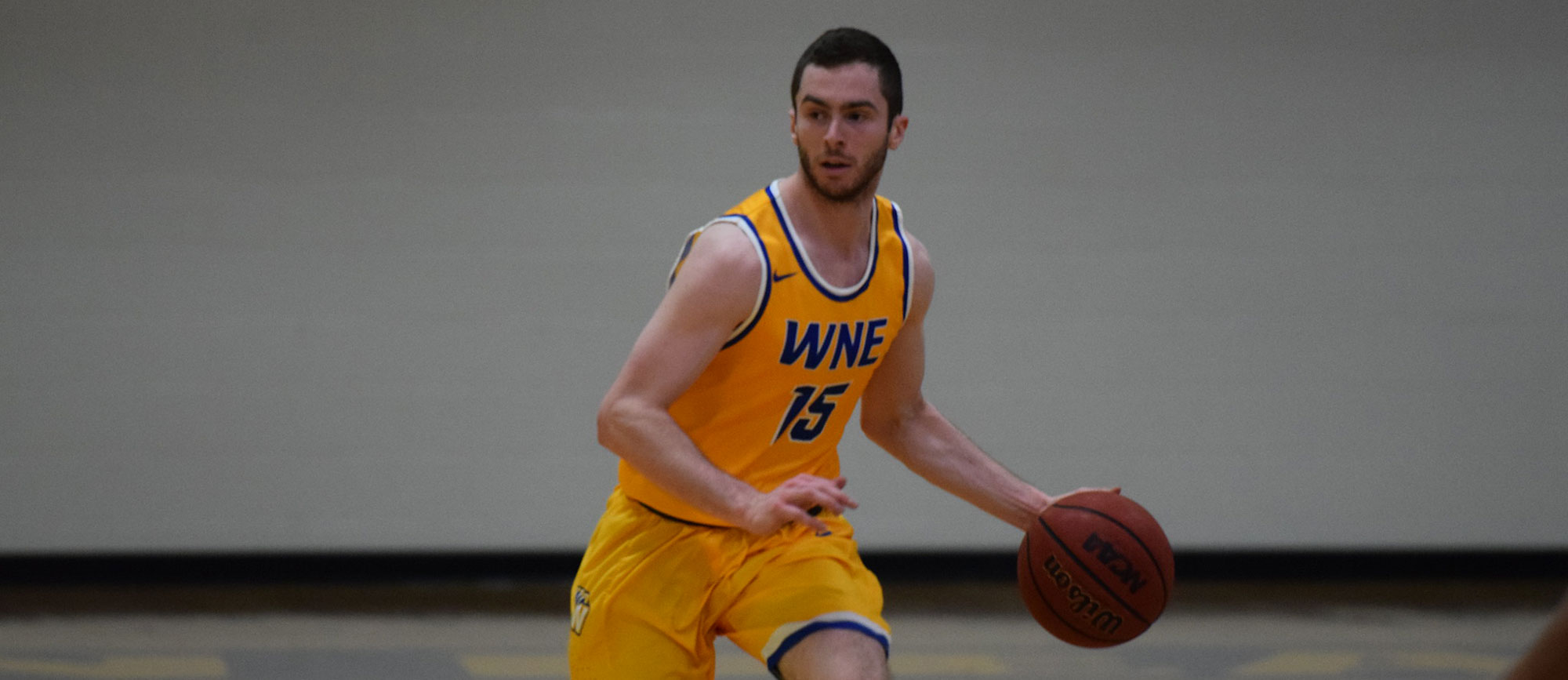 Mike McGuire scored 23 points in the come from behind win over Salve Regina on Saturday afternoon. (Photo by Rachael Margossian)