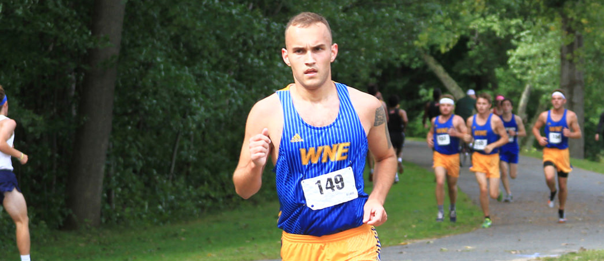 Senior Nico Gallo was Western New England's top finisher at the James Earley Invitational on Saturday, as he placed 93rd with a time of 29:10.18.