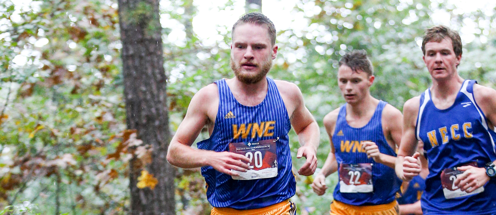 Jacob Eberli finished 164th with a time of 29:38.96 on Saturday at the UMass Dartmouth Invitational. (Photo by Chris Marion)