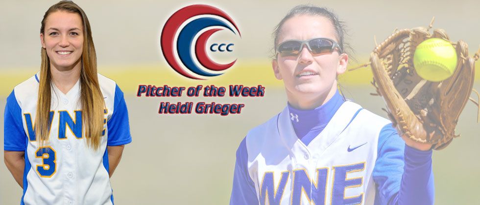 Heidi Grieger Recognized as CCC Pitcher of the Week