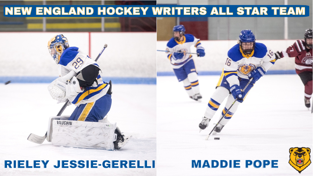 Jessie-Gerelli, Pope Named to New England Hockey Writers Association 2022-23 New England Division III Women’s All-Stars Team