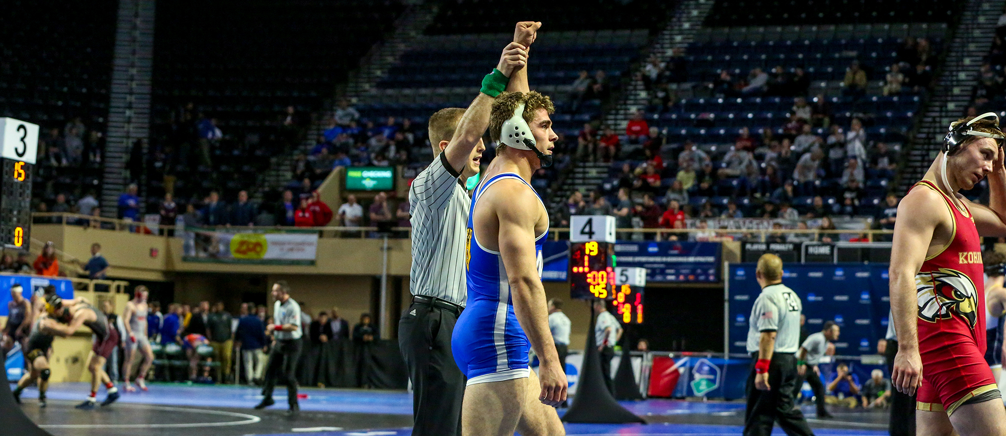 Junior John Boyle secured his second consecutive All-America honor with a 2-0 showing during the opening day of the NCAA Championships on Friday. (Photo by Geoff Riccio)