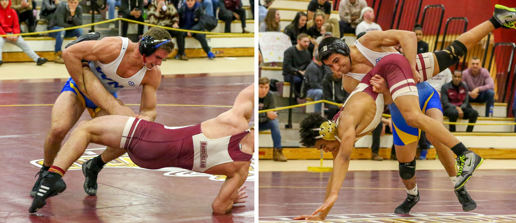 John Boyle & Ryan Monteiro both secured spots in the semifinals on the opening day of the NCAA Northeast Regional on Saturday. (Photos by Geoff Riccio)