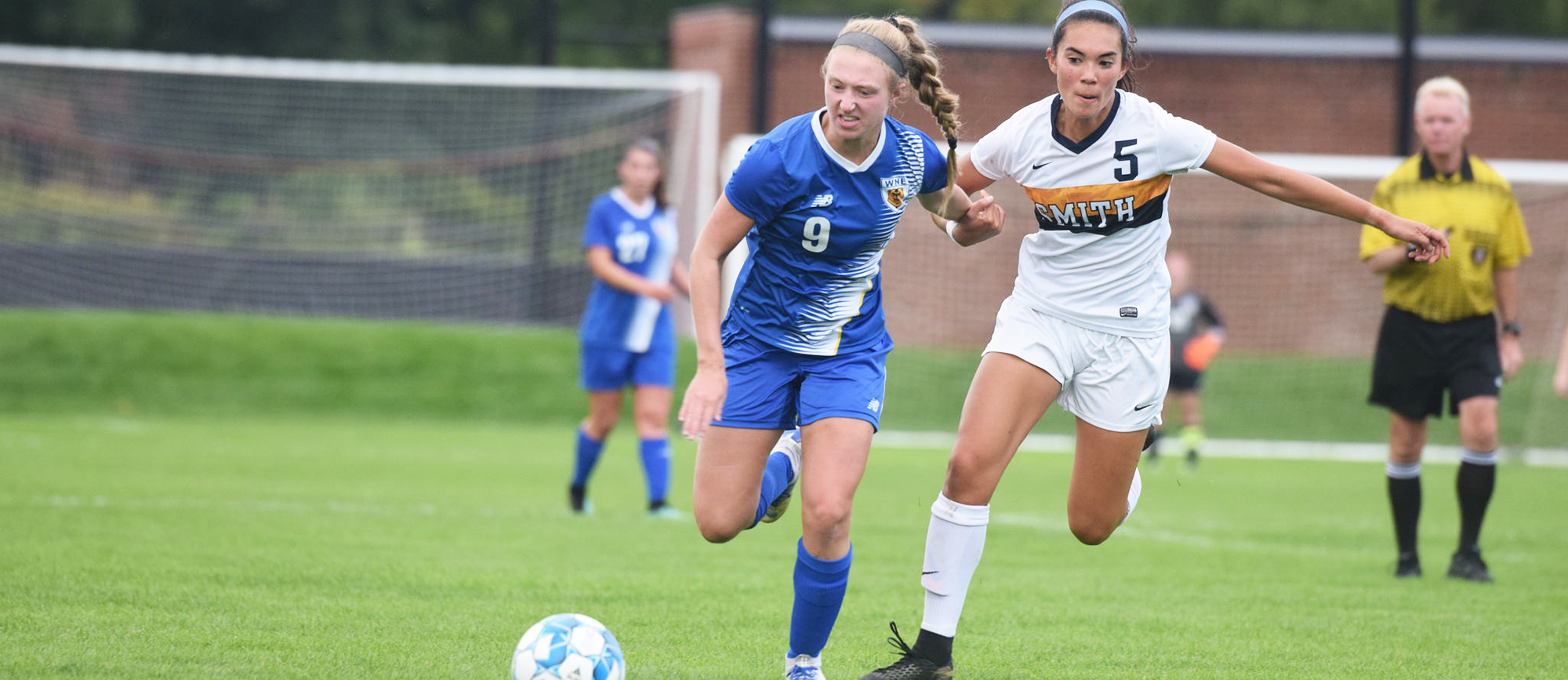 Sophomore Christina Sordi scored her second goal of the season late in regulation as WNE rallied to earn a 1-1 draw at Roger Williams on Tuesday night. (Photo by Rachael Margossian)