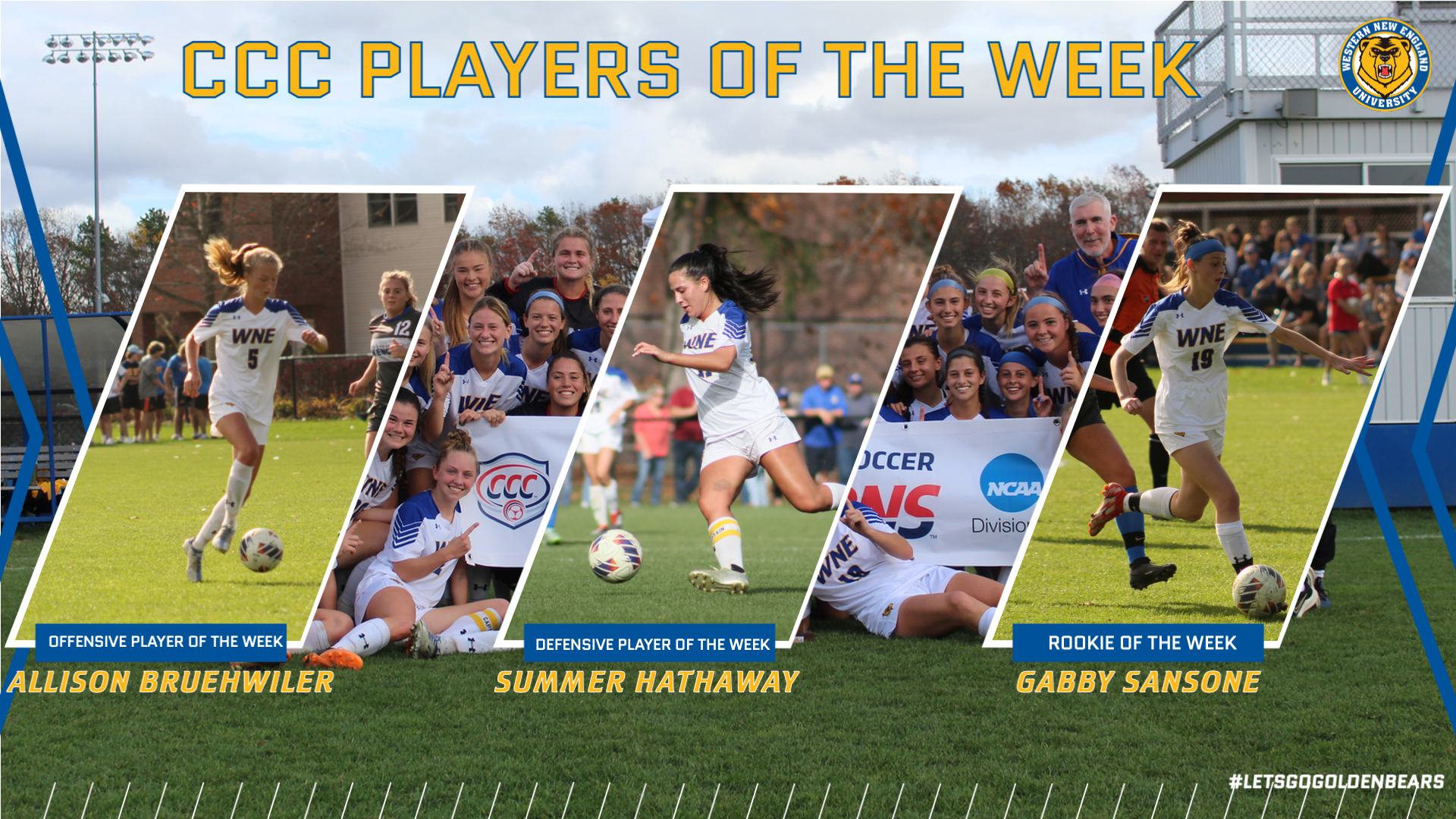Women’s Soccer Sweeps Final CCC Weekly Awards