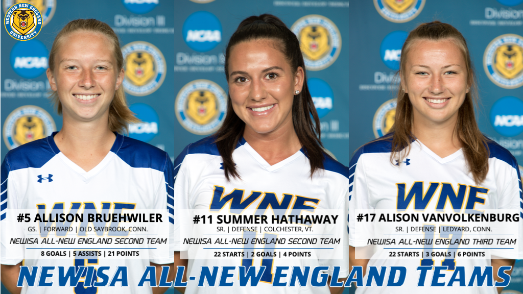 Three from Women’s Soccer Earn NEWISA All-New England Accolades