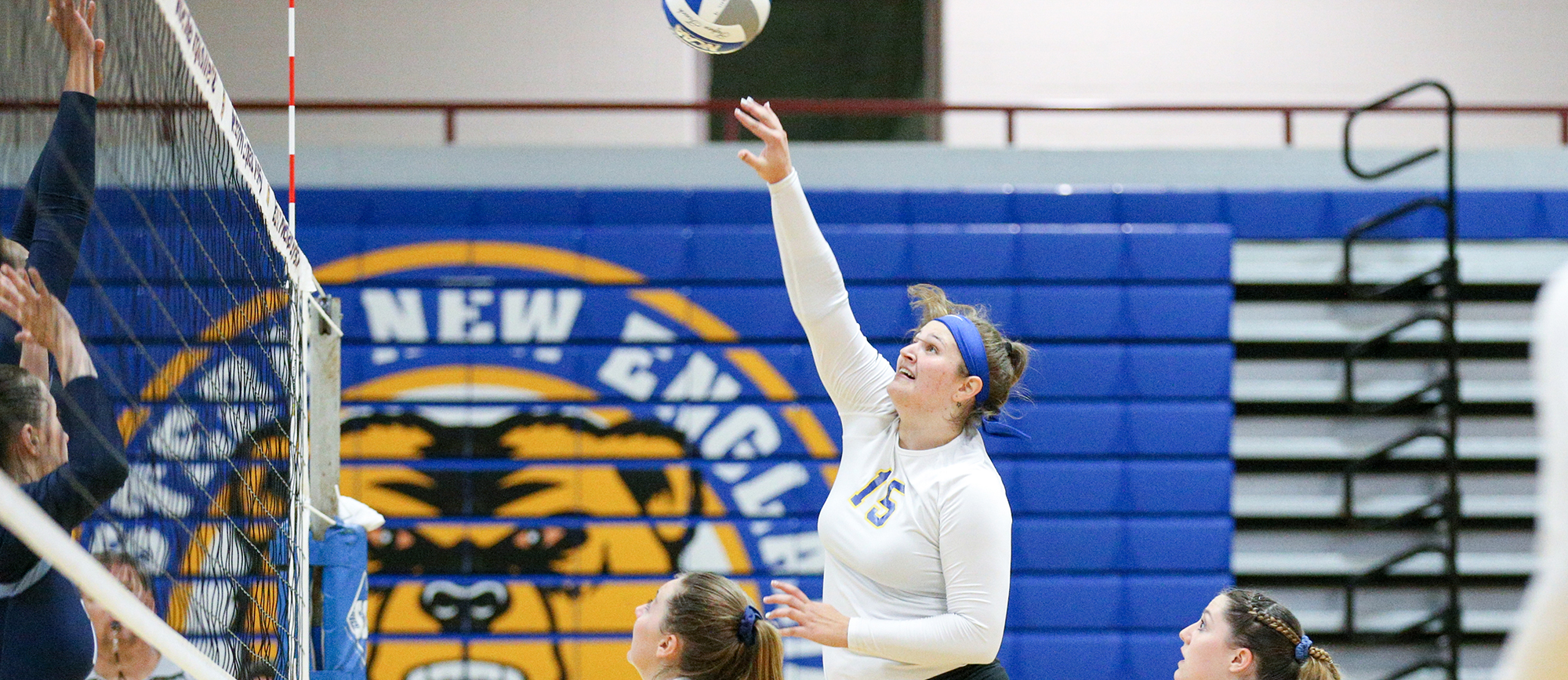 Sophomore Toni Fiore established a new career-high with ten kills in Western New England's 3-1 loss to Roger Williams on Saturday. (Photo by Chris Marion)