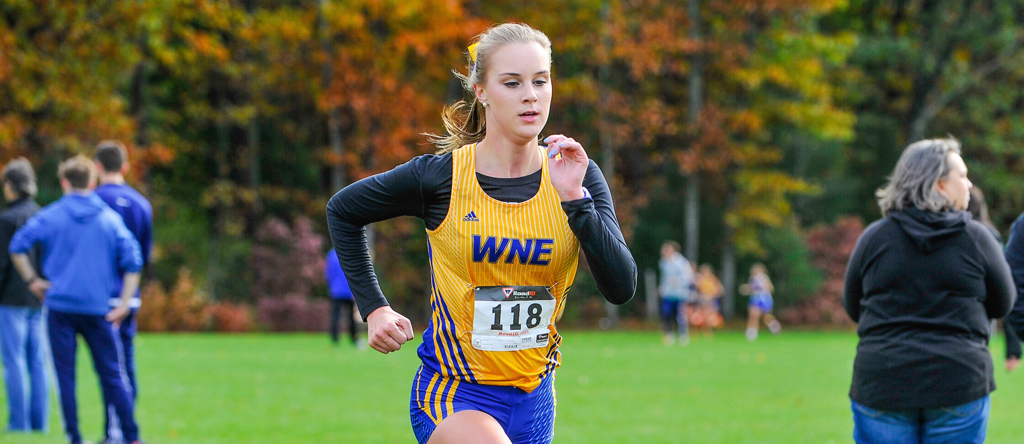 Junior Brooke Townsend led the Golden Bears with her 35th place finish in 19:53.70 on Saturday at the James Earley Invitational.  (Photo by Bill Sharon)